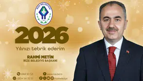 Rize Belediye Başkanı Rahmi Metin'in Yılbaşı Tebriği