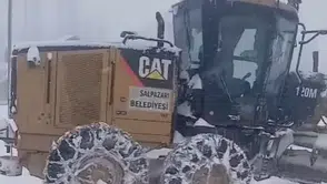 Şalpazarı’nda Karla Mücadele Çalışmaları Aralıksız Sürüyor