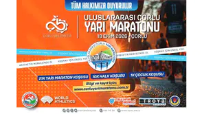 35 şehir, 13 ülkeden 1.854 katılımcıyla Çorlu'da maraton heyecanı başlıyor