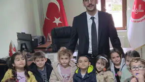 Minik Öğrencilerden Kemalpaşa İlçe Müftülüğüne Anlamlı Ziyaret