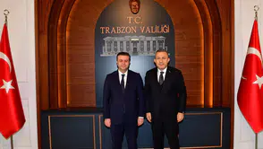 Rize İl Millî Eğitim Müdürü Halil İbrahim Akmeşe’den Trabzon Valisi Tahir Şahin’e Ziyaret