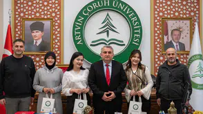 Artvin Çoruh Üniversitesi Rektörü Prof. Dr. İbrahim Aydın, Orhun Değişim Programı Öğrencilerini Kabul Etti