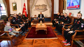 İHH Trabzon Arama Kurtarma Ekibi’nden Vali Tahir Şahin’e Ziyaret