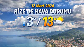 12 Mart 2026 Rize’de Hava Durumu: Sıcaklık 13 Dereceye Kadar Yükselecek