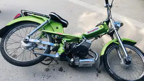 Ehliyetsiz ve plakasız motosikletle kaçan sürücüye 249 bin lira ceza kesildi