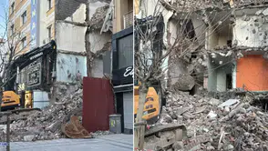 Sivas’ta yıkım çalışmasında hasar: 21 daire tahliye edildi