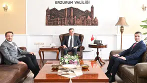 AK Parti Bölge Koordinatörlerinden Erzurum Valisi Aydın Baruş’a Hayırlı Olsun Ziyareti