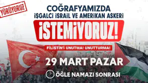 İsrail ve ABD'ye karşı büyük yürüyüş: 'İşgal istemiyoruz!' çağrısı!
