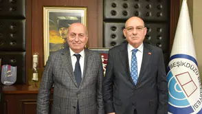 TESOB Başkanı Metin Kara’dan Beşikdüzü Belediye Başkanı Erdem’e Ziyaret