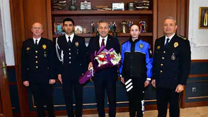 Trabzon Valiliği’nde Polis Haftası Ziyareti: Emniyet Teşkilatından Anlamlı Buluşma