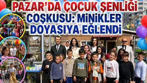 Pazar’da Çocuk Şenliği Coşkusu: Minikler Doyasıya Eğlendi