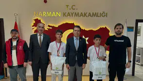 Narmanlı Öğrencilerden Atletizmde Büyük Başarı: Kaymakam Adıbelli Sporcuları Ağırladı