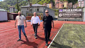 Sürmenespor Stadı Modernize Ediliyor: Revizyon Çalışmaları Yerinde İncelendi