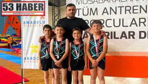 Artvinli Minik Jimnastikçiler ANALİG’de Takım Halinde İkinci Oldu