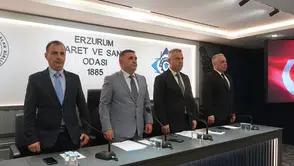 Erzurum Ticaret ve Sanayi Odası'nda Üretim ve İhracat Gündemi Masaya Yatırıldı