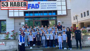 AFAD Rize’de Minik Misafirler Arama Kurtarma Çalışmalarını Yakından Tanıdı