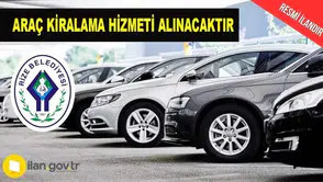 ARAÇ KİRALAMA HİZMETİ ALINACAKTIR
