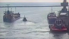 Marmara Denizi'nde batan gemiye ait İskenderun'dan hareket anının görüntüleri ortaya çıktı!