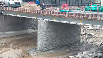 Rize’de Köprü Ayakları Taş Kaplama ile Güçlendirildi