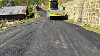 Hemşin’de Köy Yolları Yenileniyor