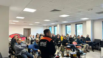 Recep Tayyip Erdoğan Üniversitesi Personeline Afet Eğitimleri Verildi