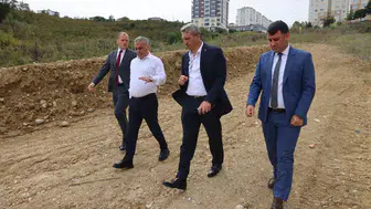 Yomra’da Hastane Bağlantı Yolunda Çalışmalar Sürüyor