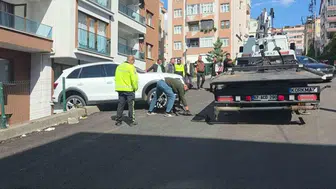 "Aracın İstinat Duvarında Sıkışması Kaza Anını Gözler Önüne Serdi"