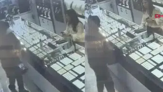 Oyuncak tabancayla kuyumcuyu soymaya kalktı, alarmı görünce kaçtı