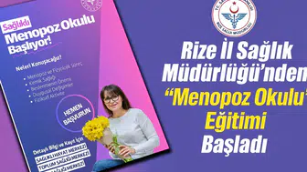 Rize İl Sağlık Müdürlüğü’nden “Menopoz Okulu” Eğitimi