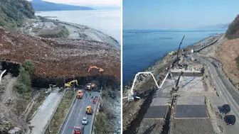 Arhavi'de heyelan sonrası güvenli ulaşım için tünel inşaatı başladı