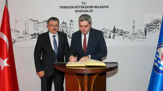 Trabzon Büyükşehir Belediye Başkanı Ahmet Metin Genç, Gürcistan’ın Ankara Büyükelçisi Archil Kalandia’yı Ağırladı
