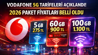 Vodafone 5G Tarifeleri Açıklandı: 2026 Paket Fiyatları ve Detaylar Belli Oldu