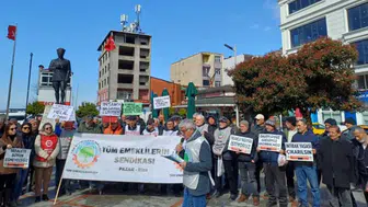 Pazar’da Emekliler Sokağa Çıktı: Geçim Sıkıntısına Dikkat Çektiler
