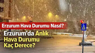 Erzurum Hava Durumu Nasıl? Erzurum’da Anlık Hava Durumu Kaç Derece?