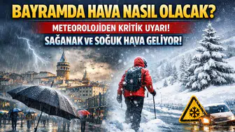 Bayramda Hava Nasıl Olacak? Meteoroloji Uyardı: Sağanak ve Soğuk Hava Geliyor