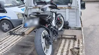Dur ihtarına uymayan motosikletliye 285 bin lira ceza
