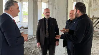 Arhavi Lisesi’nde İnşaat Çalışmaları Sürüyor