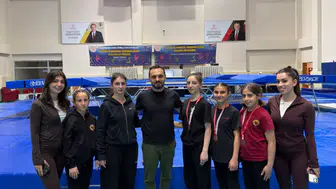 Trabzonlu Sporculardan Trampolin Cimnastikte Türkiye Dereceleri