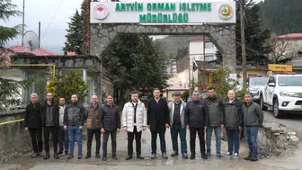 İnşaat ve İkmal Dairesi Başkanı Filik, Artvin’de İncelemelerde Bulundu