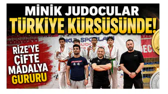 Minik Judocular Türkiye Kürsüsünde! Rize’ye Çifte Madalya Gururu
