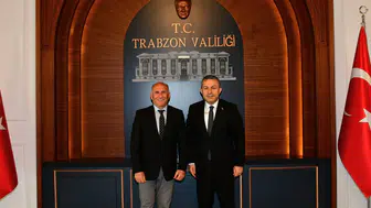 TFF Bölge Müdürü Hamdi Aslan’dan Trabzon Valisi Tahir Şahin’e Ziyaret