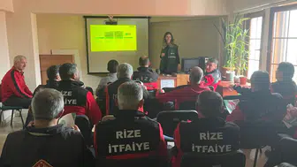 Rize’de İtfaiye Personeline Bağımlılıkla Mücadele Eğitimi ve YEDAM Tanıtımı