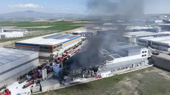 Sincan OSB'deki Boya Fabrikasında Yangın Paniği!