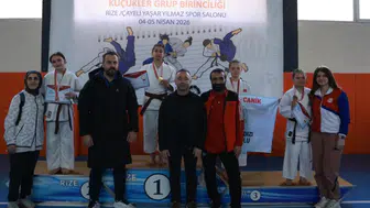 Rize Okul Sporları Judo Grup Birinciliği’nde Zirveyi Bırakmadı