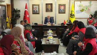 Damla Gönüllüleri Bayburt’ta Başkan Memiş’i Ziyaret Etti