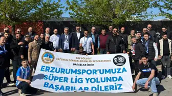 Ege’de Erzurumspor Coşkusu: Taraftarlar Bodrum Deplasmanı İçin Yola Çıktı
