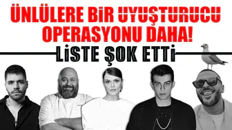 Son Dakika: Ünlülere bir uyuşturucu operasyonu daha! Liste şok etti