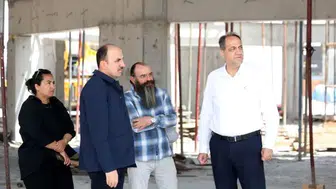 Altay, Mevlana Türbesi Arkası Kentsel Yenileme Projesi Şantiyesinde İncelemelerde Bulundu
