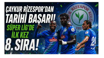 Çaykur Rizespor’dan Tarihi Başarı: Süper Lig’de İlk Kez 8. Sıra