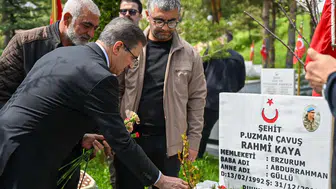 Erzurum’da Arafe Günü Şehitlik Ziyareti